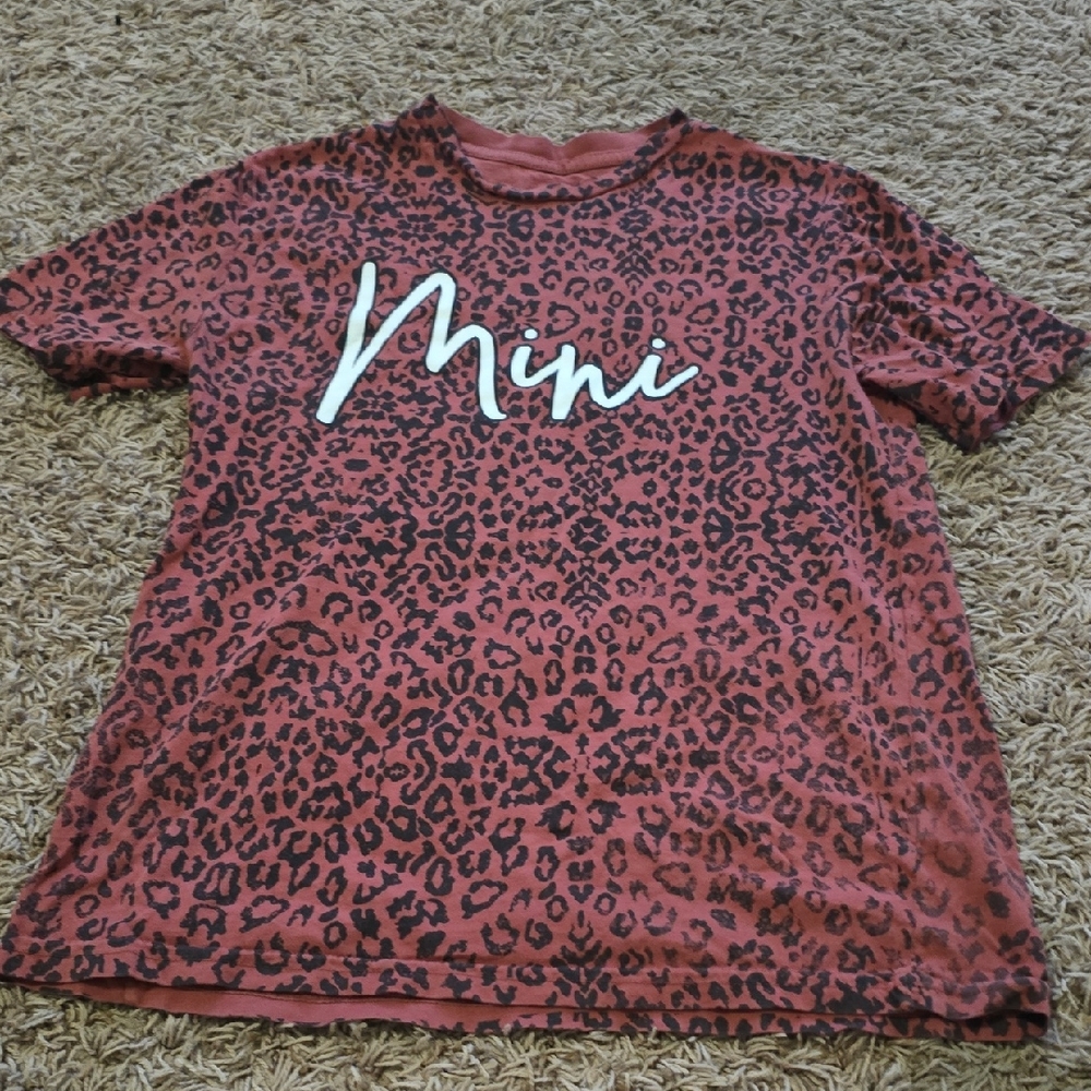 Leopard Print Kids Shirt - Red